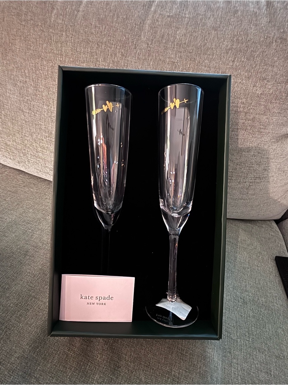 kate spade Black Gift Box with Label